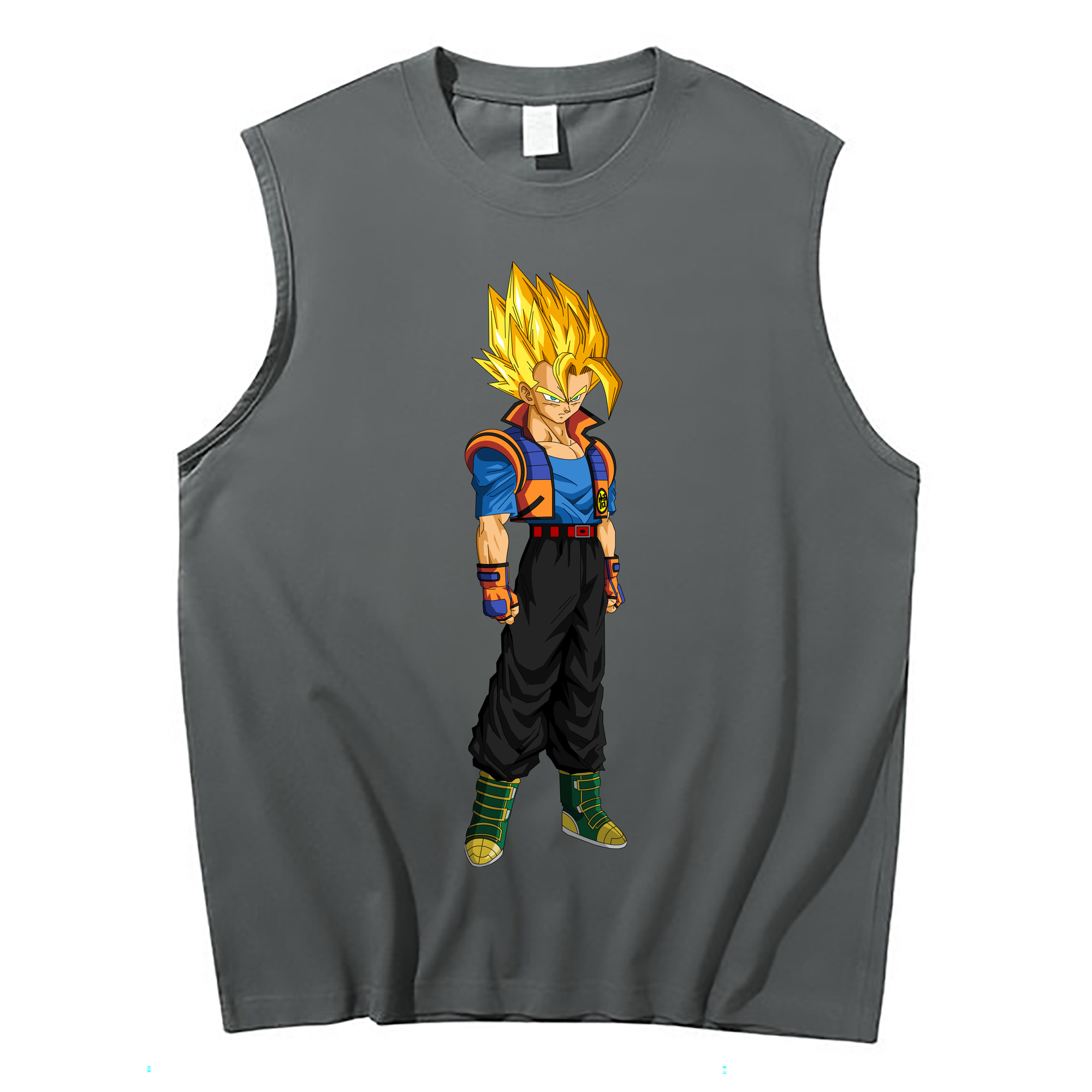 （画像用） ドラゴンボール ベジータ四世（Bejīta Yonsei）DRAGON BALL Vegeta IV コットン100％タンクトップ（フロントプリント）